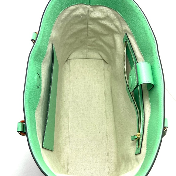 Gucci 631685 Ophidia GG Raffia Shoulder Bag/Tote, Limited Edition "Miami", NWT - Picture 6 of 9